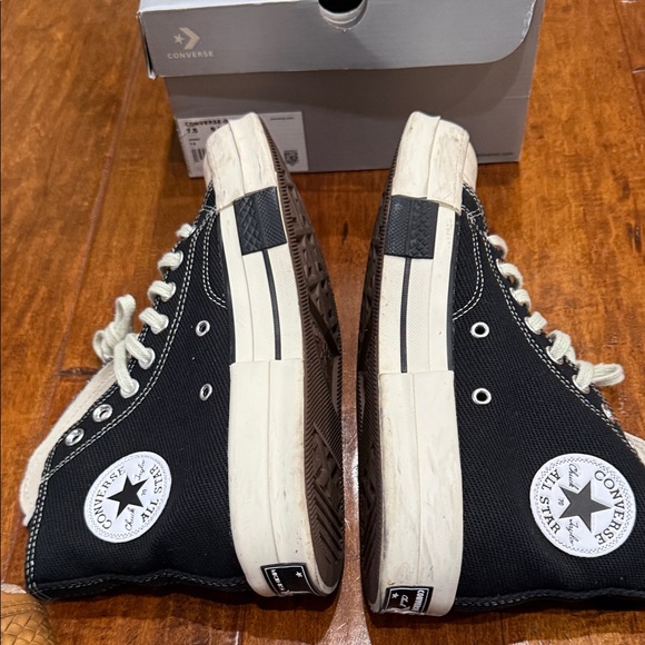Converse Black and White High-Top Sneakers - Picture 6 of 13